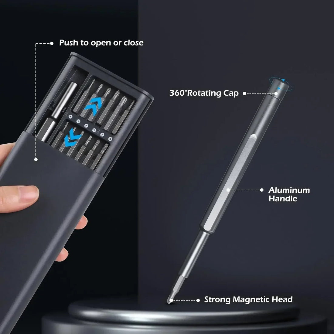 Precision Magnetic Screwdriver Set – 24-in-1 Multifunction Repair Tool Kit